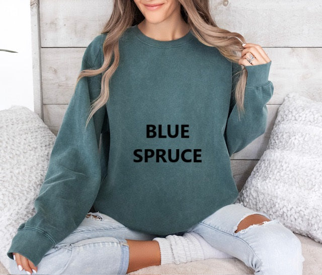 Blue Spruce Crewneck Sweatshirt