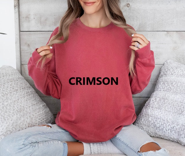 Crimson Crewneck Sweatshirt