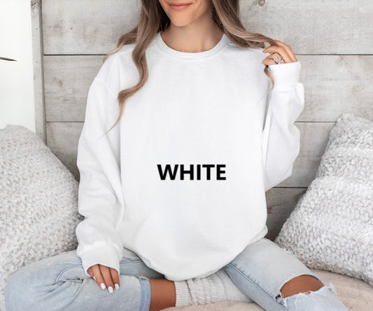 White Crewneck Sweatshirt