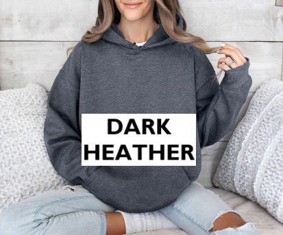 Dark Heather Hooded Sweatshirt