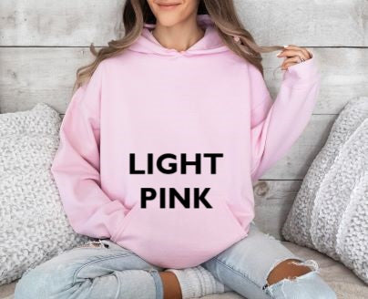 Light Pink Hooded Sweatshirt