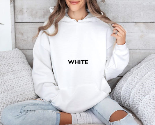 White Hooded Sweatshirt