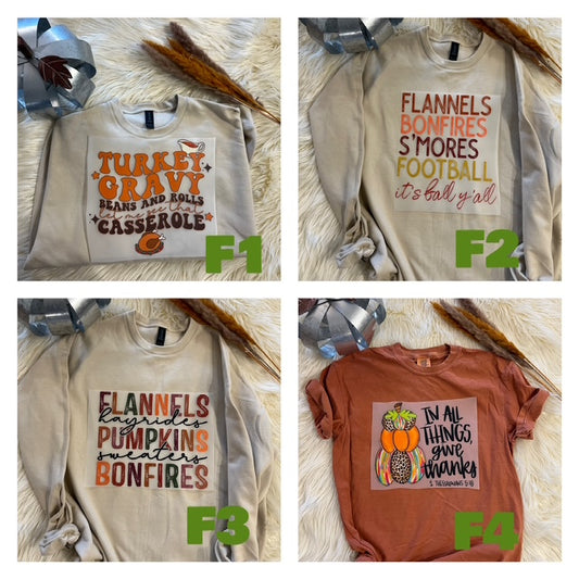 Thanksgiving/Fall Graphic Prints